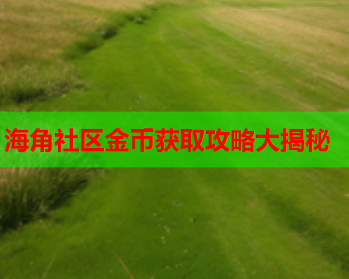 海角社区金币获取攻略大揭秘